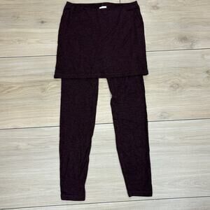 Cabi Women’s XS M'leggings Burgundy Skirted Leggings Skort Pull On Athleisure